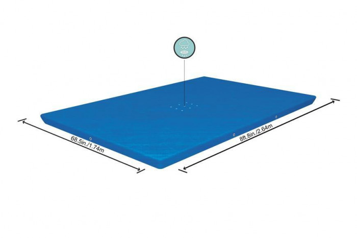 Prelata Bestway FlowClear&trade;, 58105, piscină, 2,64x1,74 m