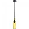 Pendul tavan model sticla vin culoare galben, V-TAC