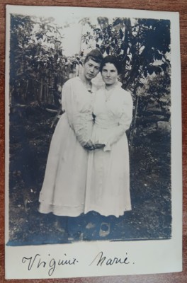 QW18 5 - Fotografie foarte veche - Asistente in timpului primului RM - 1918 foto