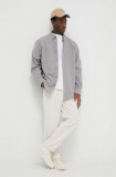 Levi&#039;s camasa din bumbac barbati, culoarea gri, cu guler button-down, relaxed