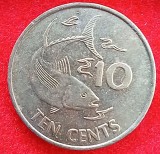 (M1543) MONEDA SEYCHELLES - 10 CENTS 2000, EXOTICA