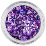 Confetti diamant pentru nail art - mov deschis, hologramă, INGINAILS