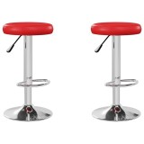 Cumpara ieftin Scaune de bar, 2 buc., rosu, piele ecologica