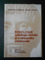 STEFAN GARBEA - RINOLOGIE * PATOLOGIA NASULUI SI A SINUSURILOR PARANAZALE {1985} foto