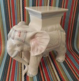 Elefant mare portelan suport flori decor vintage Italia anii 60