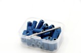 Set de capace &icirc;n cutie 30 buc, culoare albastră