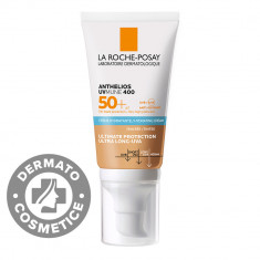 Crema hidratanta cu pigment de culoare protectie solara SPF 50+ pentru ten sensibil sau intolerant la soare Anthelios UV-Mune 400, 50ml, La Roche-Posa