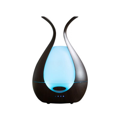 Difuzor aromaterapie cu ultrasunete si lumina LED 7 culori Sixu YD-033 200 ml wenge foto