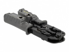 Cleste de sertizat/dezizolat + tester RJ45/RJ12/RJ11/RJ10, Delock 90510