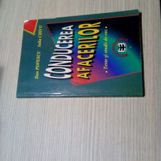 CONDUCEREA AFACERILOR - Teste si Studii de Caz - Dan Popescu - 1998, 208 p.