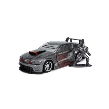 Jada Marvel masinuta metalica Ford Mustang scara 1:32 si figurina metalica War Machine foto