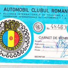 bnk div ACR - carnet de membru 1979 - timbre ACR