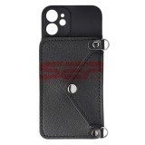 Toc TPU Crossbody Wallet Apple iPhone 12 mini BLACK