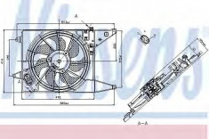 Ventilator, radiator DACIA LOGAN (LS) (2004 - 2016) NISSENS 85710 foto