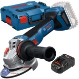 Bosch GWS 18V-11 S + GAL 1880 CV - Polizor unghiular fara acumulatori Li-Ion 18 V - Ah 125 mm valiza speciala + Incarcator acumulatori