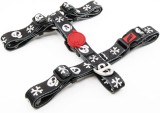 Ham pentru caine cu incuietoare de siguranta ASTORPET, poliester/plastic, alb/negru, L