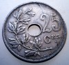 2.215 BELGIA 25 CENTIMES 1909 BELGIQUE, Europa, Cupru-Nichel