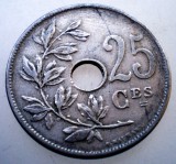 2.215 BELGIA 25 CENTIMES 1909 BELGIQUE, Europa, Cupru-Nichel