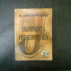 Ordonanta presedentiala - Constantin Crisu