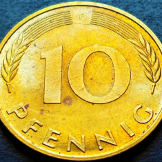 Moneda 10 PFENNIG - GERMANIA, anul 1995 (litera F) * cod 1091 B