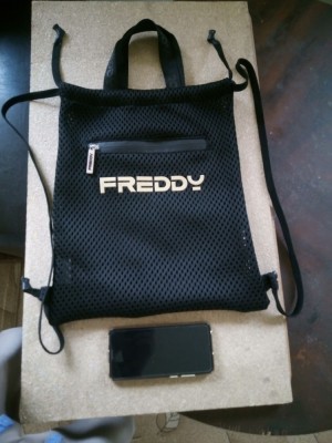 Rucsac cu plasa tip &amp;quot;Mesh Drawstring Backpack&amp;quot; pentru aerisirea echipamentului de la brandul italian Freddy foto