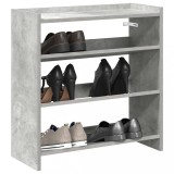 VidaXL Pantofar, gri beton, 60x25x62 cm, lemn prelucrat
