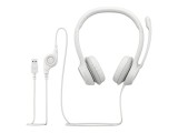 Cumpara ieftin LOGITECH H390 Headset on-ear wired USB-A off-white