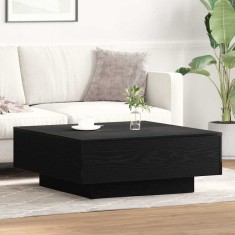 vidaXL Masă de cafea Stejar negru 80 x 80 x 31 cm Lemn compozit 862999