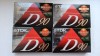 Lot 4 Casete TDK High Output D90 SLIM TYPE I Normal Bias Sigilate, Maxell