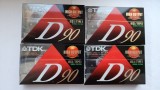 Lot 4 Casete TDK High Output D90 SLIM TYPE I Normal Bias Sigilate, Maxell