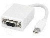 Cablu DisplayPort - VGA, D-Sub 15pin HD soclu, mini DisplayPort mufa, {{Lungime cablu}}, alb, LOGILINK - CV0038