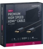 Cablu Profesional HDMI - HDMI 10m Ultra HD 4K 60Hz cu Ethernet OFC AWG24 aurit Clicktronic 70307