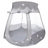 Tarc loc de joaca pentru copii sau bebe, material textil, gri, 120x120x86cm Household NewTrend