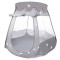 Tarc loc de joaca pentru copii sau bebe, material textil, gri, 120x120x86cm Household NewTrend