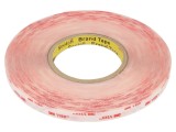Bandă adezivă acrilică transparentă 12mm x 33m