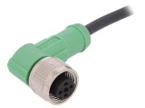 Cablu de conectare M12 4PIN unghi 5m 250VAC 4A PUR