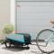 vidaXL Remorcă pentru biciclete, negru și albastru, 30 kg, fier 94058