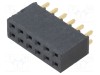 Conector şiruri pini mamă SAMTEC 12 pini 2,54mm aurit THT soclu