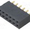 Conector şiruri pini mamă SAMTEC 12 pini 2,54mm aurit THT soclu