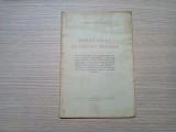 IDEOLOGIA STATULUI ROMAN - C. Radulescu - Motru - 1934, 26 p.