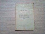 IDEOLOGIA STATULUI ROMAN - C. Radulescu - Motru - 1934, 26 p., Alta editura
