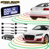 Senzori de parcare fata si spate STEELMATE PTS810EX cu display LCD V10 CarStore Technology