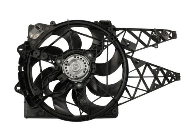 GMV radiator electroventilator Alfa Romeo Giulietta (940), 2010-, motor 1.4 TB Multiair, benzina, cu AC, 500 W; 400 mm; (2 +2) pini