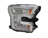 Far FORD F-SERIES, 11.2014-2017 model F150, partea Dreapta, TYC, LED; manual; argintiu; LED