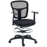 Vinsetto Fauteuil de birou scaun din plasă scaun de birou cu șezut &icirc;nalt reglabil cu suport de picioare rotativ la 360 &deg; | Aosom Romania