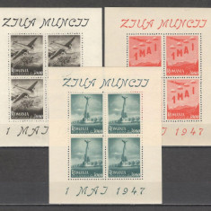 Romania.1947 Ziua Muncii-Posta aeriana bloc 4 DR.59