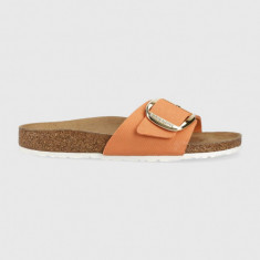 Birkenstock papuci Madrid Big Buckle femei, culoarea portocaliu 1025532