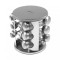 Set de recipiente cu suport, inox si sticla, pentru contimente, 12 piese, Kinghoff