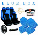 COLOR BOX &ndash; ALBASTRU Huse auto+Husa volan+Sup.Telefon+Covorase