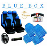 COLOR BOX &ndash; ALBASTRU Huse auto+Husa volan+Sup.Telefon+Covorase